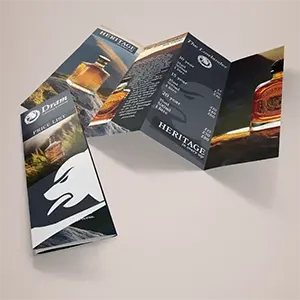 Cross Fold Leaflet